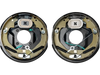 VEVOR Electric Trailer Brake Assembly, 10" x 2-1/4", 1 Pair Self-Adjusting Electric Brakes Kit for 3500 lbs Axle, 4-Hole Mounting, Backing Plates for Brake System Part Replacement (1 Right + 1 Left)