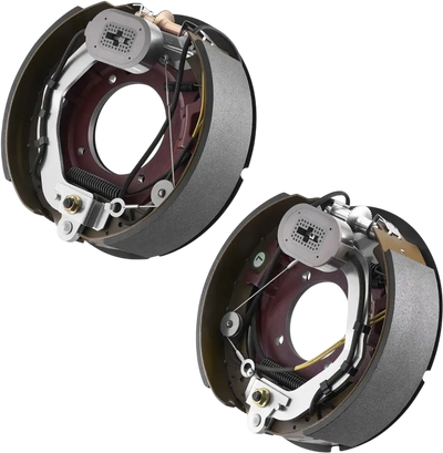 VEVOR Electric Trailer Brake Kit, 12.25 x 3.375 Inch, 1 Pair Self-Adjusting Electric Brakes Kit for 8000 lbs Trailer Axle, Backing Plates for Braking System Part Replacement, Fit for Trailers, RVs