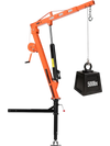 VEVOR Truck Crane, 500 lbs Pickup Hitch Crane Trailer Hitch Mounted with Manual Winch & Hydraulic Jack, 360° Rotating Telescopic Boom, Foldable Truck Bed Jib Hoist for Machine Lumber Equipment Lifting