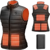 VEVOR Heated Vest, Women Electric Heating Vest with 16000 mAh Battery Pack, 8 Heating Zones Lightweight Rechargeable Winter-Vest with 3 Levels, for Outdoor Hiking Camping Fishing Skiing, Size S