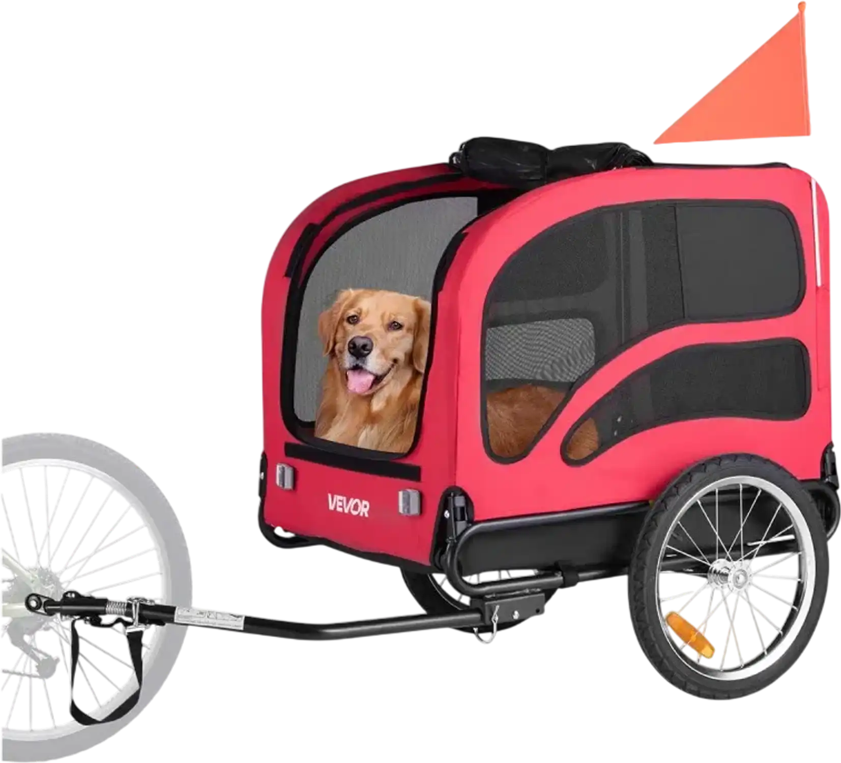 Vevor Dog Bike Trailer Pet Bicycle Carrier 100 lbs Water-Resistant New