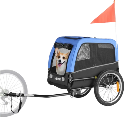Vevor Dog Bike Trailer Small Dog Pet Bicycle Carrier 66 lbs New