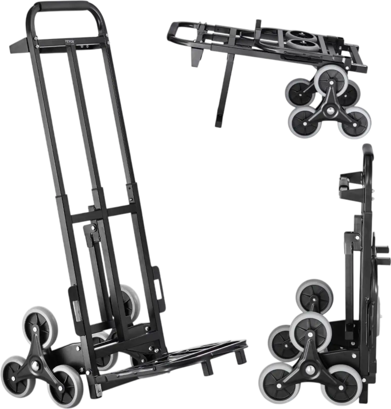 Vevor Stair Climbing Cart Heavy-Duty Folding Hand Truck Dolly 460 lbs Capacity New