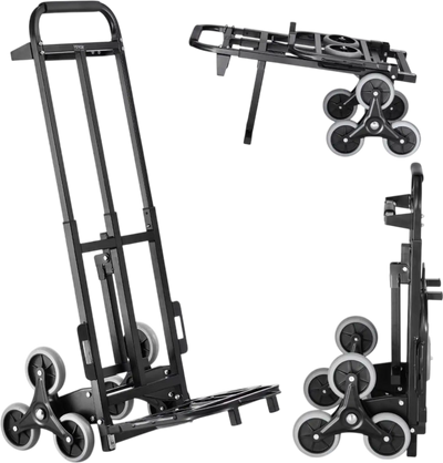 Vevor Stair Climbing Cart Heavy-Duty Folding Hand Truck Dolly 460 lbs Capacity New