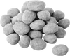 VEVOR Ceramic Fire Pebble Stones, 2-3 inch 30 Pcs Lava Rocks, Reusable Fire Pit Stones Indoor and Outdoor Use, Decorative Firepit Stone for Propane/Gas Fireplace, Stove, Courtyard, Camping