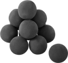 VEVOR Ceramic Fire Balls, 4 Inch 12 Pcs Round Fire Stones, Reusable Lava Rocks Indoor and Outdoor Use, Decorative Fire Pit Rocks for Propane/Gas Fireplace, Stove, Courtyard, Camping, Black