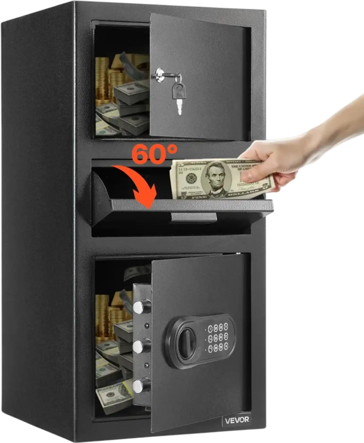 Vevor Drop Safe 3.6 Cu. Ft Front Loading Depository Safe New