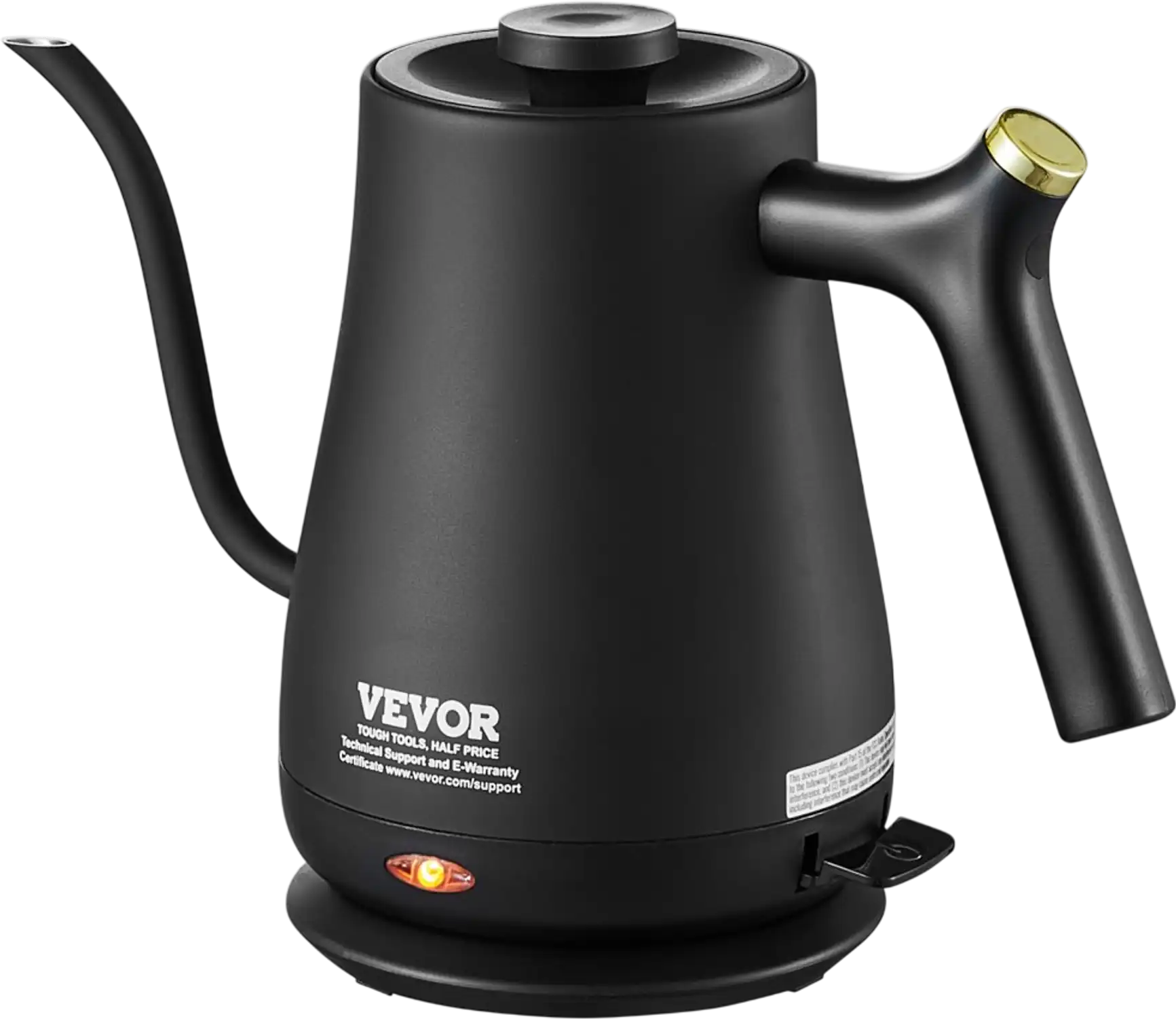 Vevor Electric Gooseneck Kettle 1L 1200W Pour Over Coffee Tea New