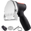 VEVOR Electric Shawarma Knife, 80W Cordless Battery Professional Turkish Knife, Commercial Stainless Steel Gyro Cutter, Doner Kebab Meat Slicer with 2 Blades, Φ4"/100mm, 0-8mm Adjustable Thickness