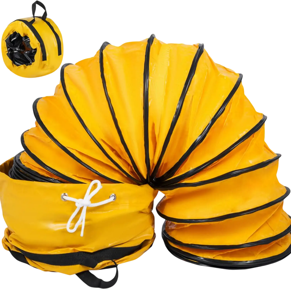 VEVOR 25ft Ducting Hose PVC Flexible Duct Hosing for 12inch Utility Blower, with Bag