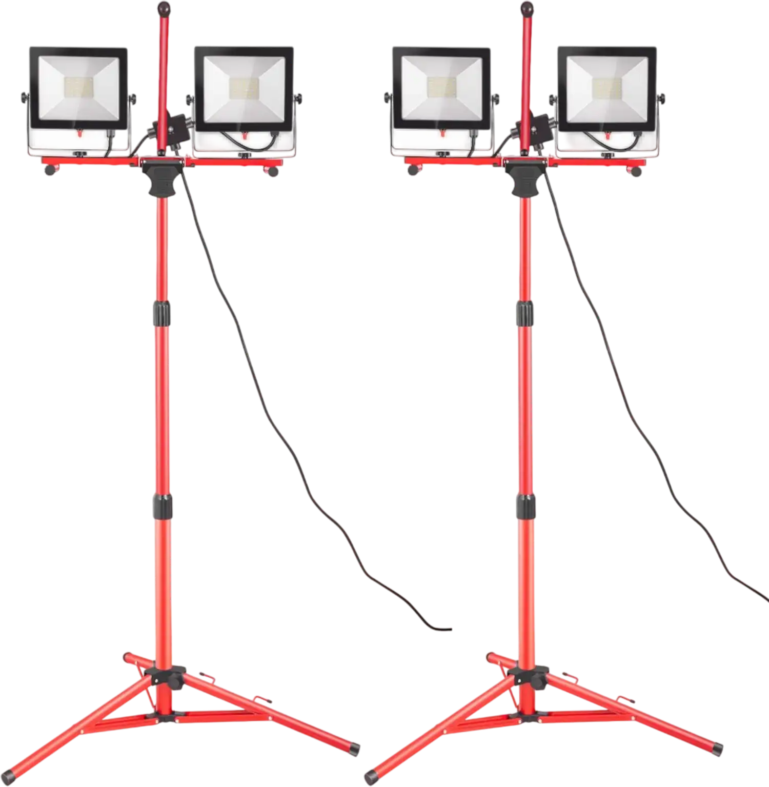 Vevor LED Work Light with Stand 2-Pack 10000 Lumen Dual-Head Tripod New