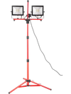 VEVOR LED Work Light with Stand, 20000 Lumen Dual-head LED Work Light with 27.6\"-68.1\" Adjustable and Foldable Tripod Stand, IP65 Waterproofed LED Tripod Work Light, with 5000 Kelvin Color Temperatu
