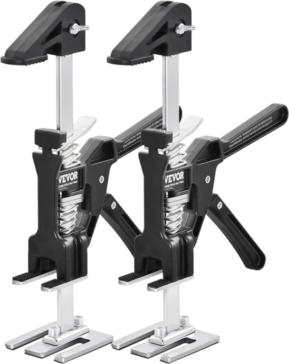 VEVOR Labor Saving Arm Jack, 2 PCS Bearing Capacity 200 lbs, Lifting up to 4.7", Hand Lifting Jack Tool with Magnetic Level, Door Panel Lifting Cabinet Jack for Door, Window, Furniture, Woodworking