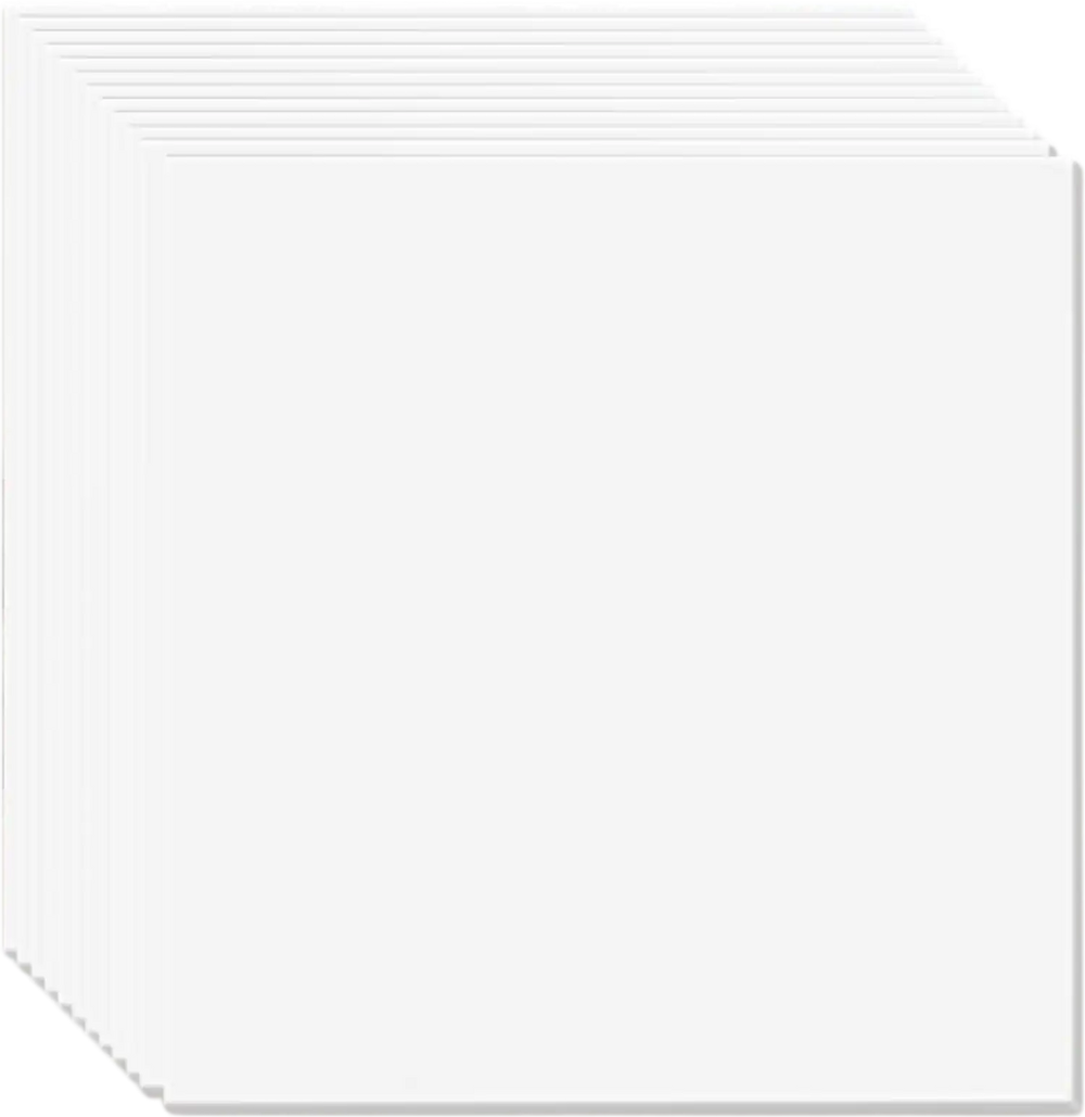 VEVOR Ceiling Tiles, 12-Pack 24 x 24 in, Drop Ceiling Tiles Premium PVC Foam Sheet, Fire-Rated & Good Flexibility & Easy Installation, Ceiling Covering for Home/Office Decoration, Smooth White