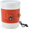 VEVOR Metal Drum Heater, 800 Watt 7.75 inch Width, Pail Heating Band for 5 Gallon Barrel, 86-302℉ Adjustable Thermostat, High Efficiency Silicone Grease Keg Heater, FCC Listed Orange