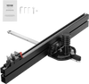 VEVOR Precision Miter Gauge, Standard Slot 3/4'' x 3/8'', Aluminum Alloy Table Saw Miter Gauge with 24 in Grating 15 Angle Stops Adjustable Spring Loaded Plunger and Removable Disc, for Woodworking