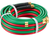 VEVOR Oxygen Acetylene Hose, 1/4-Inch x 25FT Oxy Acetylene Hose with 9/16"-18 B Fitting, 300PSI T Grade Welding Cutting Torch Twin Hose, Compatible with Oxygen, Acetylene, Propane and Other Fuel Gases