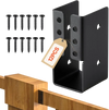 VEVOR Concealed Joist Hanger, 2x4 Inch Outdoor Concealed-Flange Joist Bracket with Screws, Steel Light Joist Hangers for 1.93 x 3.62 Inch / 49 x 92 mm Beam, Swing, Fence, Wooden Slides, 12 Pcs