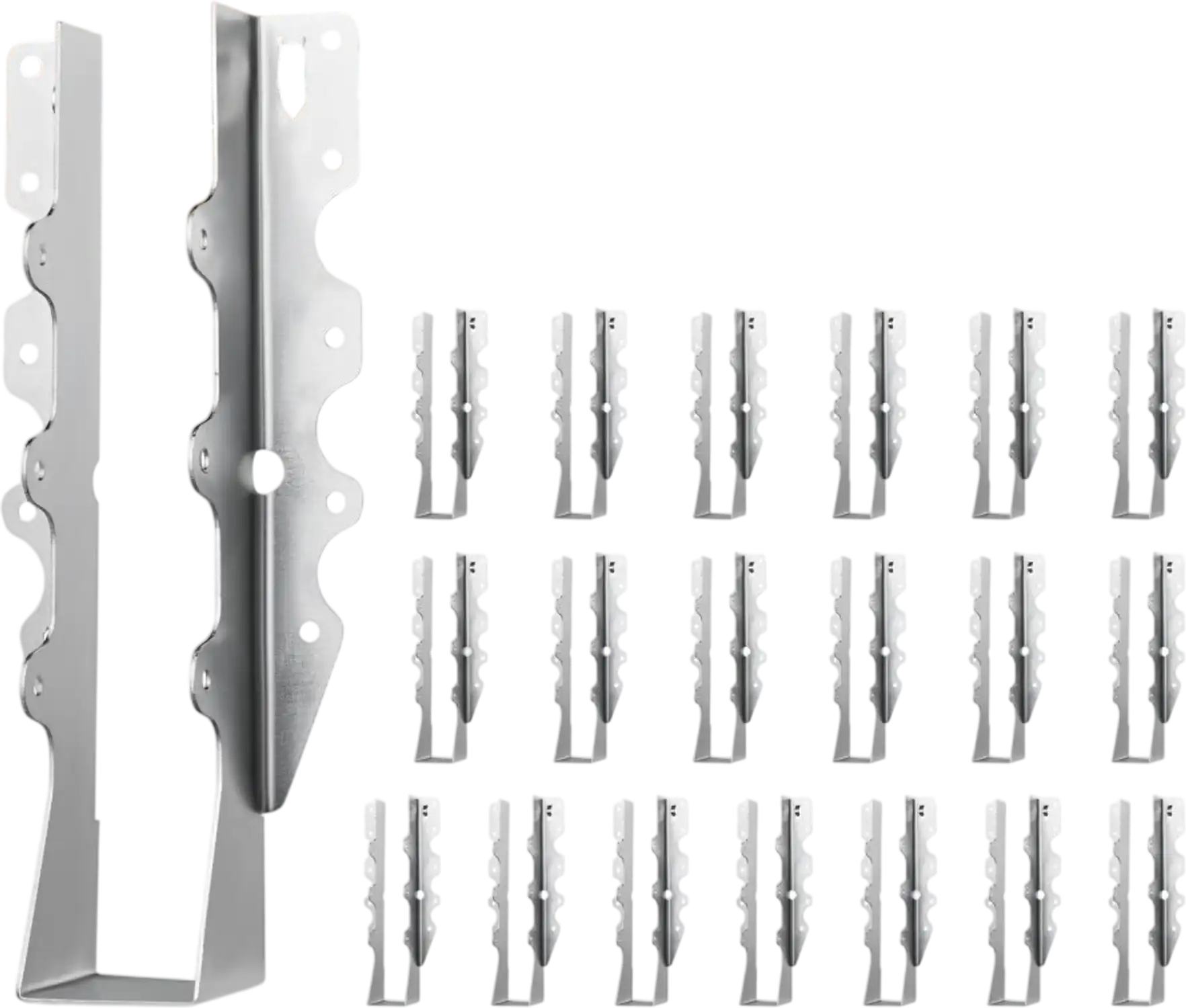Vevor Joist Hangers 50-Pc Face Mount Rafter Hurricane Ties for 2x10 Lumber New