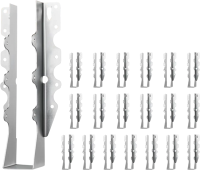 VEVOR 50 Pcs Joist Hanger, Inner Dimensions 1.57 x 1.50 x 7.83 inch / 40 x 38 x 199 mm, Rafter Hurricane Ties Joist Hangers with Rustproof Coating, Tie Brackets for Floor Deck and Ceiling Trusses