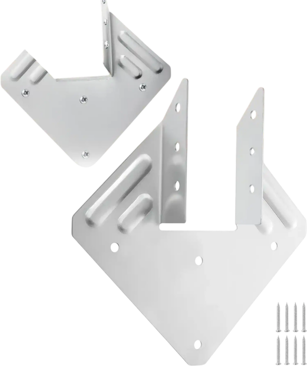 VEVOR Hurricane Ties for Rafter, Inner Size 5.31x1.57x2.48 in / 135x40x63 mm, Heavy Duty Hurricane Straps, Heavy Duty Rafter Ties Brackets Joist Hangers for Roof Beam Wooden Construction, 25 Pcs