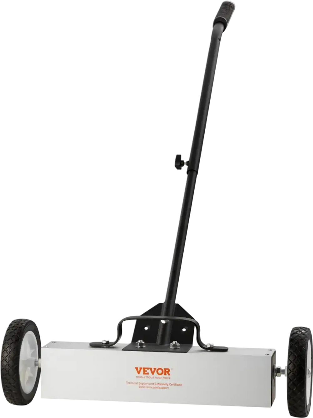 VEVOR 45Lbs Rolling Magnetic Sweeper with Wheels, Push-Type Magnetic Pick Up Sweeper, 18-inch Large Magnet Pickup Lawn Sweeper,  Magnet with Telescoping Handle, Easy Cleanup of Workshop Garage Yard