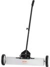 VEVOR 50Lbs Rolling Magnetic Sweeper with Wheels, Push-Type Magnetic Pick Up Sweeper, 24-inch Large Magnet Pickup Lawn Sweeper with Telescoping Handle, Easy Cleanup of Workshop Garage Yard