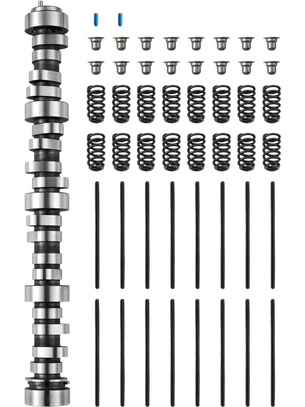 VEVOR LS Truck Cam Kit, 5-Piece Set, Includes Pushrods Springs & Seals, Compatible with 1999-2013 GM Gen3/4 Norris Trucks, Fits 4.8L, 5.3L, 6.0L ,6.2L Engines, OE 12625437 SP011-16
