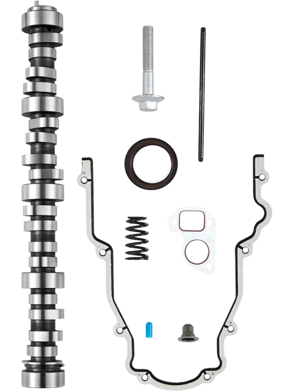 VEVOR LS Truck Cam Kit, 9-Piece Set, Includes Timing Gasket, Pushrods Springs & Seals, Compatible with 1999-2013 GM Gen3/4 Norris Trucks, Fits 4.8L, 5.3L, 6.0L, 6.2L LS Engines, OE 12625437 SP011-16