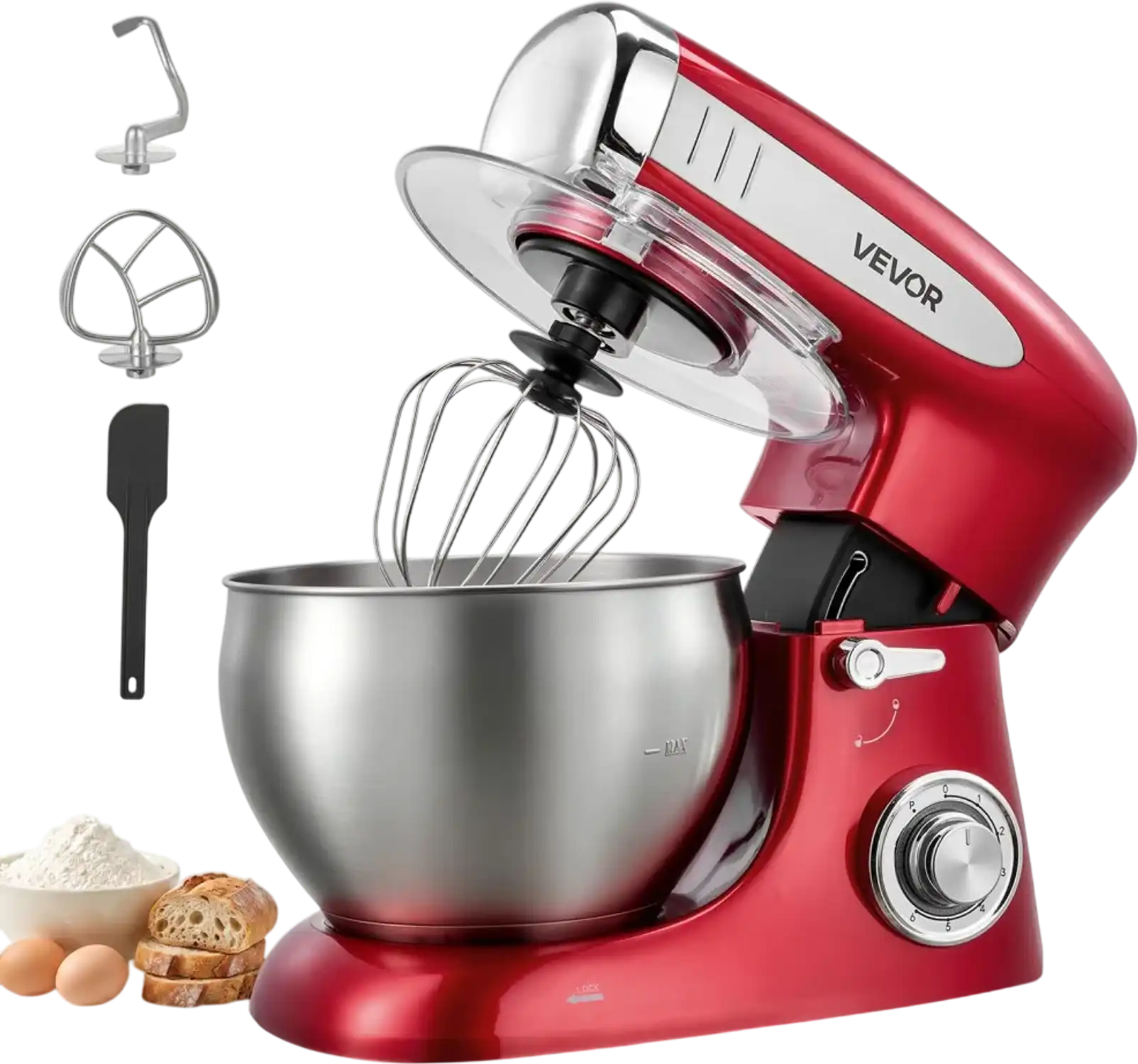 Vevor Stand Mixer 7.4 Qt Tilt-Head Electric Dough Mixer New