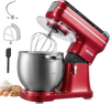 VEVOR 7.4 Qt Tilt Head Stand Mixer 500W Electric Dough Mixer, 12 Speeds Food Kitchen Mixer with Stainless Steel Bowl, Splash Guard, Dough Hook, Whisk, Beater, for Baking Mixing