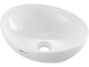 VEVOR Oval Vessel Sink, 16" x 13.4" Bathroom Vessel Sink Bowl Countertop, White Ceramic Bathroom Sinks Above Counter, Bowl Sink with Modern Style, Well-Packaged for Bathroom, Hotel, Toilet, RV
