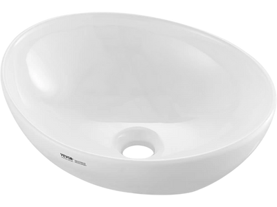 Vevor Vessel Sink Modern Oval Ceramic Bathroom Vanity Bowl 16
