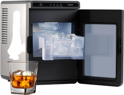 Vevor Ice Maker Countertop 22 lbs/Day Self-Cleaning Portable Square Cube Machine New