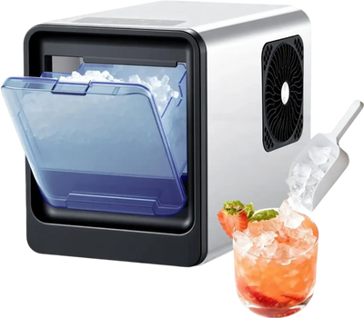 Vevor Ice Maker Countertop Nugget Ice Machine 33 lbs/Day Self-Cleaning Portable New