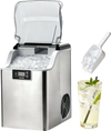 VEVOR Countertop Ice Maker, 44 lbs per Day, Self-Cleaning Portable Machine with Scoop, 4 lbs Ice-Storage Basket, Nugget Ice-Making Machine with Chewable Ices for Home, Kitchen, Office, Bar & Party