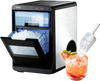 VEVOR Countertop Ice Maker, 44 lbs per Day, Self-Cleaning Portable Machine with Scoop, Drawer-Style Ice Access, Nugget Ice-Making Machine with Chewable Ices for Home, Kitchen, Office, Bar & Party