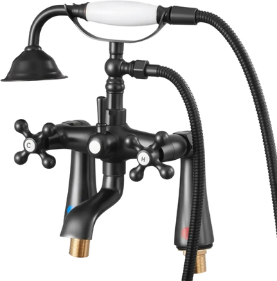 Vevor Tub Faucet Clawfoot Deck Mount Bathtub Faucet with Handheld Shower Oil-Rubbed Bronze New