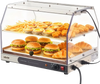 VEVOR 2-Tier Commercial Food Warmer Display, 450W Food Display Warmer with Light, Detachable Shelves and Double-Sided Door Design, 85℉~185℉ Air Heating, 48L for Hamburger, Pizza, Bread, Fried Chicken
