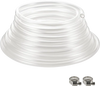 VEVOR Clear Vinyl Tubing, 3/8" ID x 1/2" OD, 50FT Plastic PVC Tubing, Flexible and Cuttable Clear Hose, 1/16 in Wall Thickness, High-strength PVC Material for Aquarium Irrigation Swimming Pool Lab