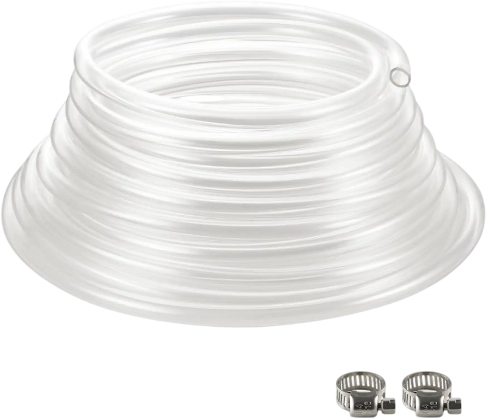 VEVOR Clear Vinyl Tubing, 3/8" ID x 1/2" OD, 50FT Plastic PVC Tubing, Flexible and Cuttable Clear Hose, 1/16 in Wall Thickness, High-strength PVC Material for Aquarium Irrigation Swimming Pool Lab