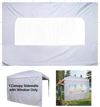 VEVOR Canopy Sidewalls, Fit for 10 x 10 ft Pop Up Canopy Tent, Tent Side Walls with Waterproof and Sunlight Protection Layer for Outdoor Event Tents, Vendor Booths, Camping (1 Sidewall Only, White)