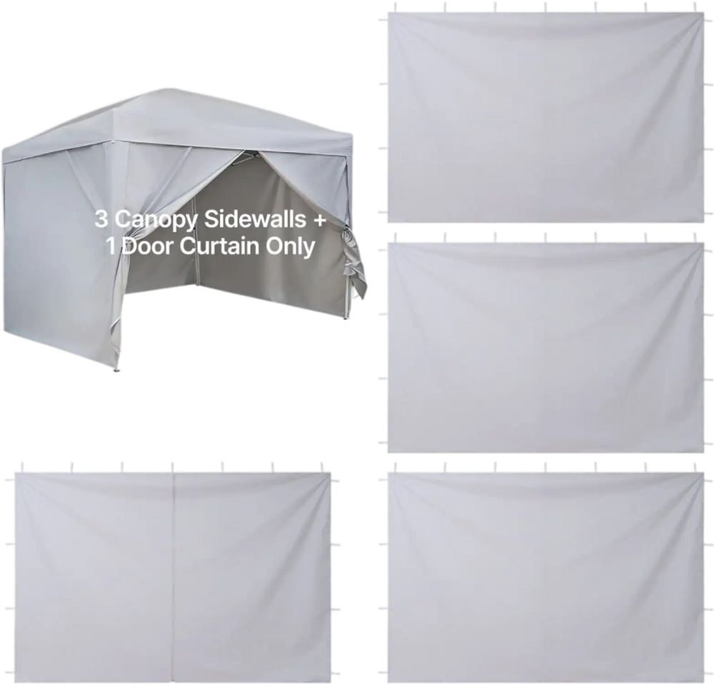 Vevor Canopy Sidewalls 10' x 10' Pop Up Tent Side Panels White New