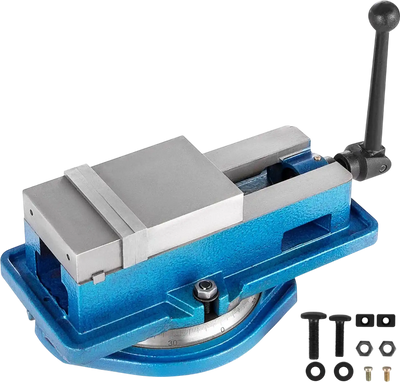 VEVOR Milling Vise 4 Inch,Bench Clamp Vise High Precision Clamping,Mill Vise Ductile Iron Material with 360 Degree Swiveling Base