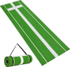 VEVOR Softball Pitching Mat, 10x3 ft Baseball Pitching Rubber Mound, Antifade Turf and Antislip Foam Backing Portable Training Aid, Fastpitch Equipment for Pitchers Indoor Outdoor Practice, Green