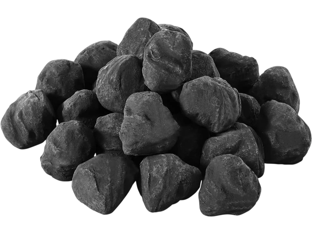 VEVOR Lava Rocks, 1.2-2.0 inch 25 Pcs Fire Stones Lava Rocks For Fire Pit, Reusable Fire Pit Stones Indoor and Outdoor Use, Decorative Firepit Rocks for Propane/Gas Fireplace,Stove,Courtyard,Camping