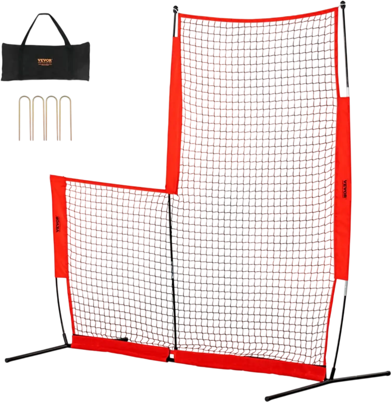 Vevor L Screen 7'x7' Baseball & Softball Safety Pitching Net New