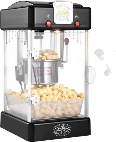 Vevor Popcorn Maker 2.5 oz 4 qt Tabletop Machine Black New