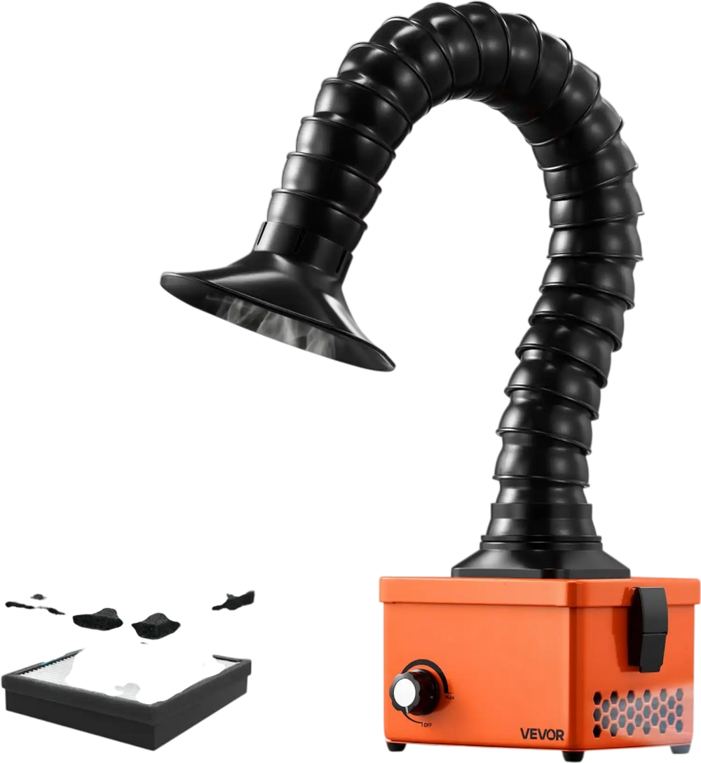 Vevor Fume Extractor 40W Brushless Soldering Smoke Absorber with 2-Sta ...
