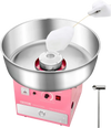 VEVOR Electric Cotton Candy Machine, 1000W Commercial Candy Floss Maker with 20.5 in Stainless Steel Bowl, Sugar Scoop, and Drawer, Easy Home Use, Perfect for Kids Birthday, Family Party, Pink